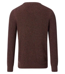 CASAMODA Rundhalspullover Braun/Dunkelrot/Rot/Bordeaux/Orange