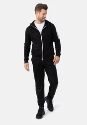 Stooker Men Sweatjacke French Terry Schwarz