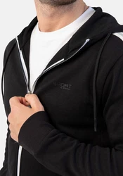 Stooker Men Sweatjacke French Terry Schwarz