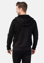 Stooker Men Sweatjacke French Terry Schwarz