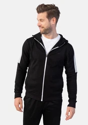 Stooker Men Sweatjacke French Terry Schwarz