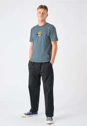Cleptomanicx T-Shirt WTFISH Blau/Grau