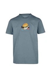 Cleptomanicx T-Shirt WTFISH Blau/Grau