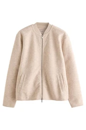 Bomberjacke Bomberjacke aus Wolle (1-St)