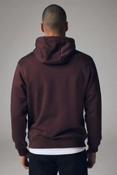 Next Kapuzensweatshirt Premium-Hoodie Dunkelrot/Braun/Dunkelbraun