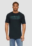 s.Oliver Kurzarmshirt mit Frontprint Artwork Dunkelgrün/Grün