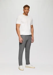 Stoffhose Regular: Chino mit Webstruktur
