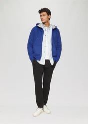 s.Oliver Allwetterjacke Sweatshirt-Jacke mit Kapuze und Logo Artwork 