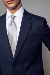 Next Sakko Slim Fit Anzugsakko Hellblau/Dunkelblau/Grau
