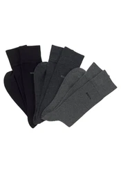 BOSS Kurzsocken Herren Socken 3P RS Uni Colors CC Dunkelgrau/Schwarz/Dunkelblau/Grau