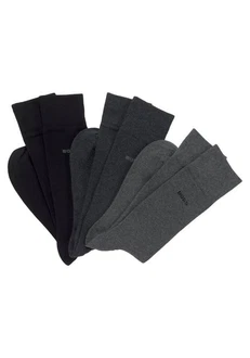 BOSS Kurzsocken Herren Socken 3P RS Uni Colors CC Dunkelgrau/Schwarz/Dunkelblau/Grau
