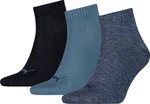 PUMA Funktionssocken UNISEX QUARTER PLAIN Blau/Dunkelblau