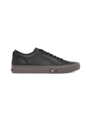TOMMY HILFIGER Sneaker TH HI VULC STREET LTH PATCH schwarz/silber