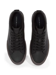 TOMMY HILFIGER Sneaker TH HI VULC STREET LTH PATCH schwarz/silber