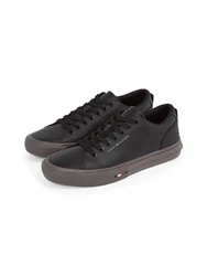 TOMMY HILFIGER Sneaker TH HI VULC STREET LTH PATCH schwarz/silber