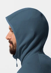 Jack Wolfskin Fleecejacke BAISELBERG HOODED FZ Dunkelblau/Grau/Blau