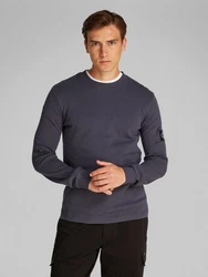 Calvin Klein Jeans Langarmshirt Badge Waffle LS Tee Dunkelblau