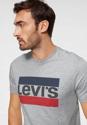 Levi's Herren Sportswear Logo Graphic T-Shirt Grau/Rosa/Silber/Hellblau/Lila/Rot