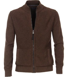 CASAMODA Strickjacke Uni Braun