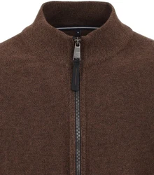 CASAMODA Strickjacke Uni Braun