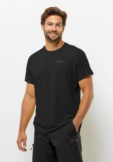 Jack Wolfskin T-Shirt PRELIGHT TRAIL Schwarz/Braun