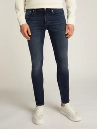 Stretch-Jeans SKINNY Coinpocket, Logostickerei