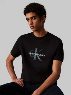Calvin Klein Jeans Rundhalsshirt TEXTURED MONOLOGO TEE