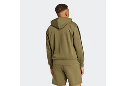 adidas Sportswear Sweatshirt 3S FL FZ HD Dunkelgrün/Khaki/Grün