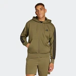 adidas Sportswear Sweatshirt 3S FL FZ HD Dunkelgrün/Khaki/Grün adidas Sportswear Sweatshirt 3S FL FZ HD Dunkelgrün/Khaki/Grün
