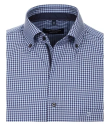 CASAMODA Businesshemd Kurzarm (813682500) Hellblau/Blau/Dunkelblau