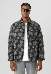Dandalo Blusenshirt Arthur Schwarz/Hellgrau/Grau/Braun