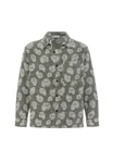 Dandalo Blusenshirt Arthur Dunkelgrün/Grau/Grün