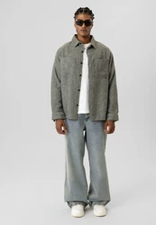 Dandalo Blusenshirt Marcelo Dunkelgrün/Grün/Hellgrau/Beige