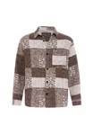 Dandalo Blusenshirt Leocadio Braun/Creme/Beige/Grau/Gelb