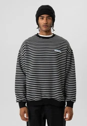 Dandalo Sweatshirt Anderson Dunkelblau/Schwarz/Weiß/Beige