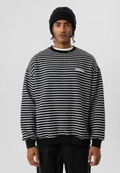 Dandalo Sweatshirt Anderson Dunkelblau/Schwarz/Weiß/Beige