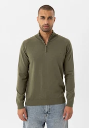 anou Sweatshirt Enrifo Dunkelgrün/Khaki