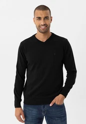 anou anou Sweatshirt MORINA Schwarz/Rot/Braun/Beige