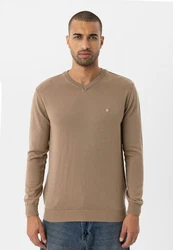 anou anou Sweatshirt MORINA Khaki/Beige/Braun/Grau