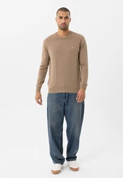 anou anou Sweatshirt MORINA Khaki/Beige/Braun/Grau