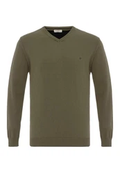 anou anou Sweatshirt MORINA Dunkelgrün/Khaki