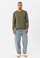 anou anou Sweatshirt MORINA Dunkelgrün/Khaki