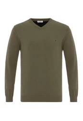 anou anou Sweatshirt MORINA Dunkelgrün/Khaki