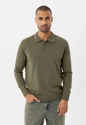 anou Sweatshirt Mozdal Dunkelgrün/Khaki