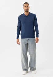 anou Sweatshirt Mozdal Blau/Dunkelblau