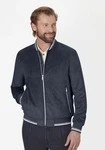 S4 Jackets Blouson EXMORE Modern Fit Eco Leather Übergangsjacke Dunkelblau/Blau/Hellblau