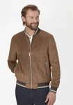 S4 Jackets Blouson EXMORE Modern Fit Eco Leather Übergangsjacke Braun/Beige