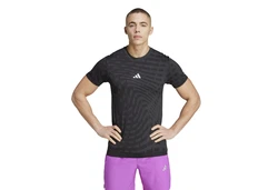 adidas GYM+ SEAML TEE SCHWARZ/GRAU