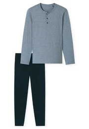 Schlafanzug - Casual Essentials - mit Knopfleiste