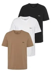 BOSS T-Shirt Beige/Weiß/Braun